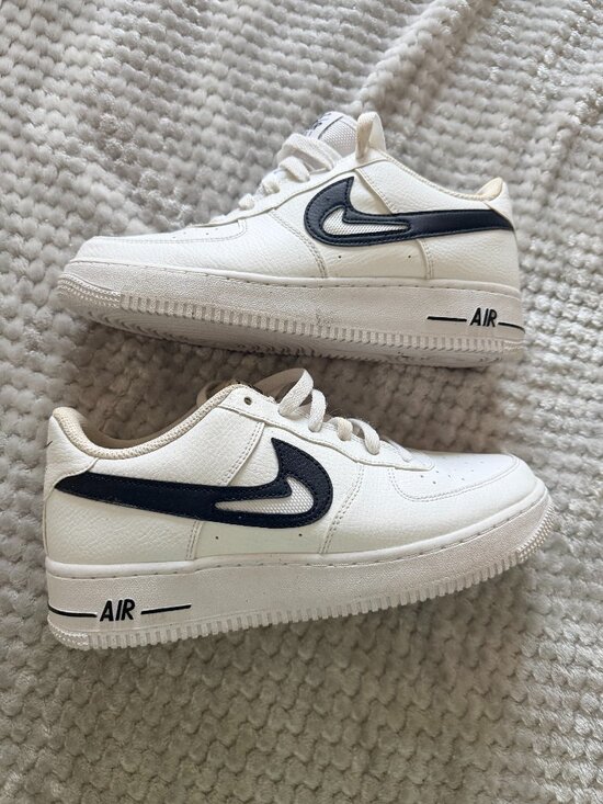 Nike Air Force Shoes - y2k Nike Air Force 1 Low White black Sneakers with new laces
